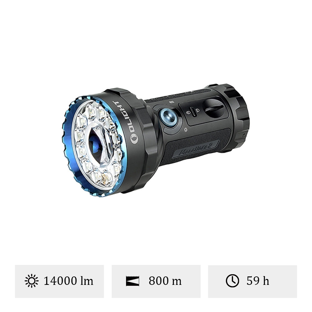 Olight Marauder 2 | Lampe torche puissante rechargeable 14000 lumens