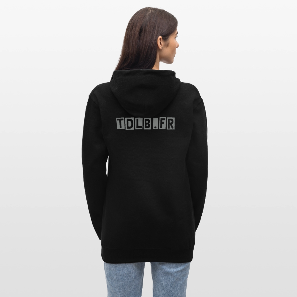 🧥 Sweat à capuche TDLB – Impression Dos - noir