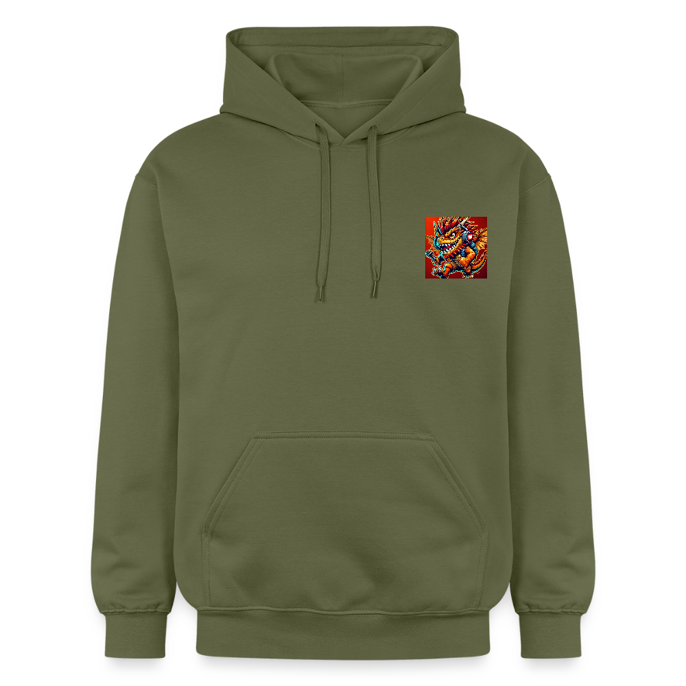 🧥 Sweat à capuche TDLB "Full Impact" – Double Impression - vert militaire