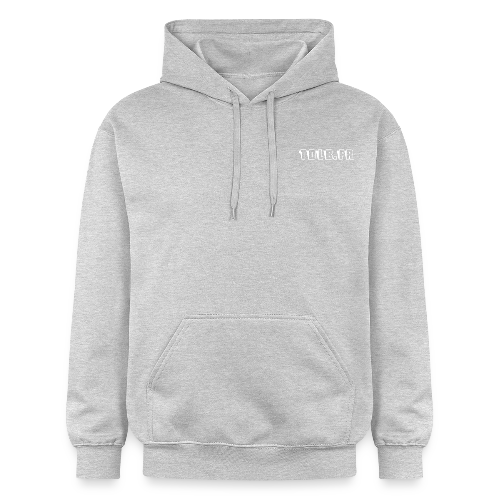 🧥 Sweat à capuche TDLB – Simple Impression - gris clair chiné