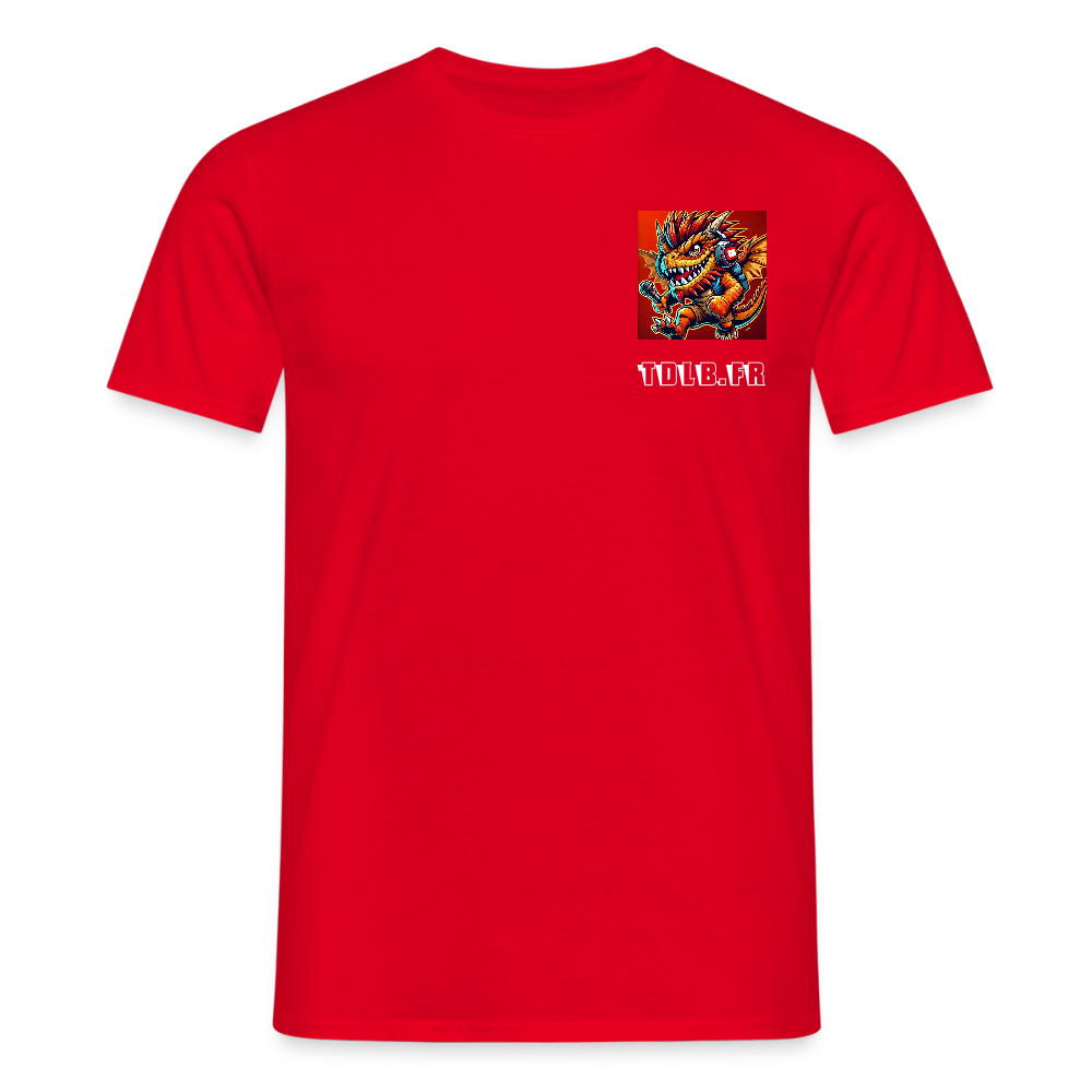 👕 T-Shirt TDLB "Chest Beast" – Logo Côté Cœur - rouge