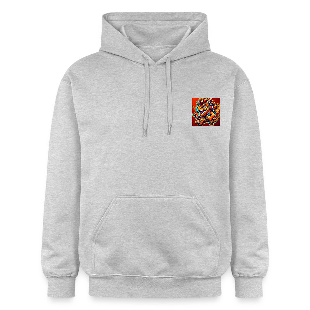 🧥 Sweat à capuche TDLB "Full Impact" – Double Impression - gris clair chiné