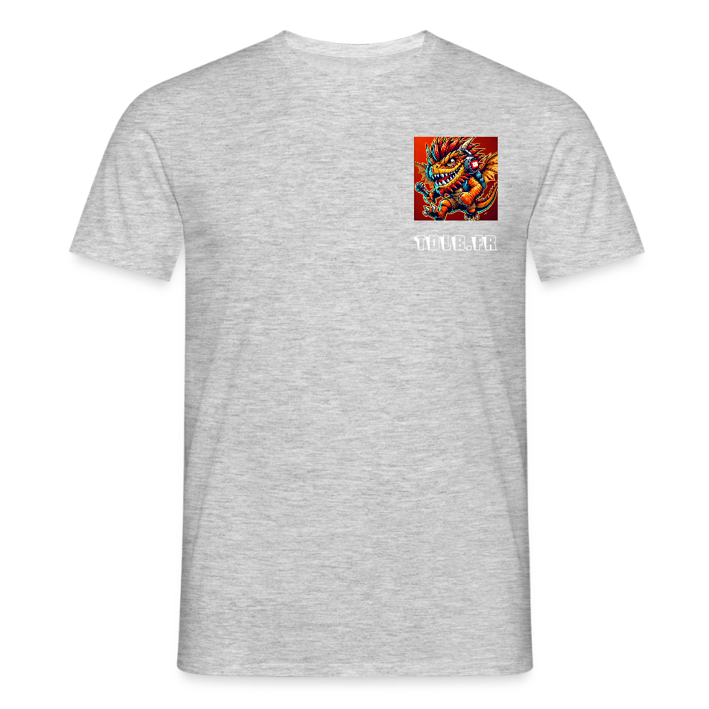 👕 T-Shirt TDLB "Chest Beast" – Logo Côté Cœur - gris chiné