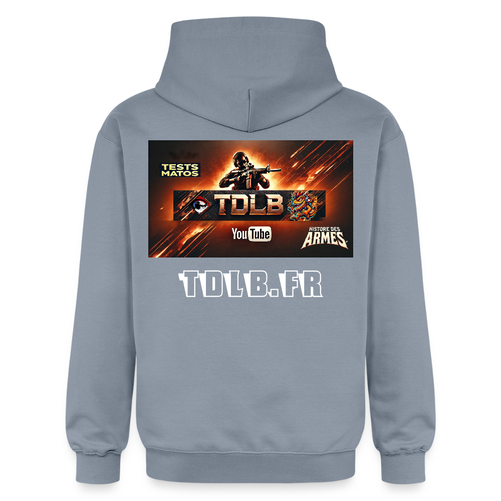 🧥 Sweat à capuche TDLB "Full Impact" – Double Impression - bleu
