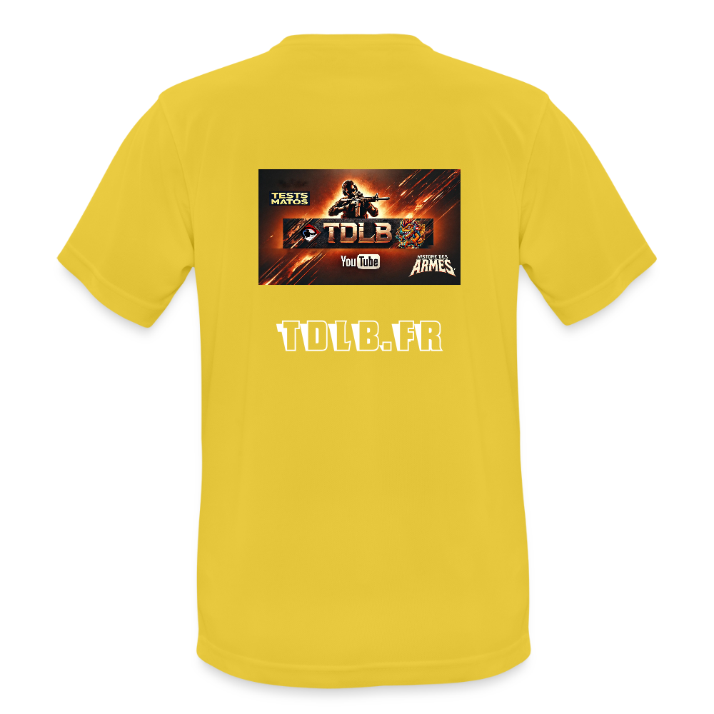 👕 T-shirt TDLB Unisexe – Performance et style au tir comme au quotidien - jaune soleil