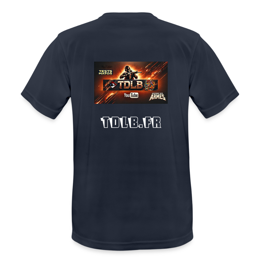 👕 T-shirt TDLB Unisexe – Performance et style au tir comme au quotidien - bleu marine foncé