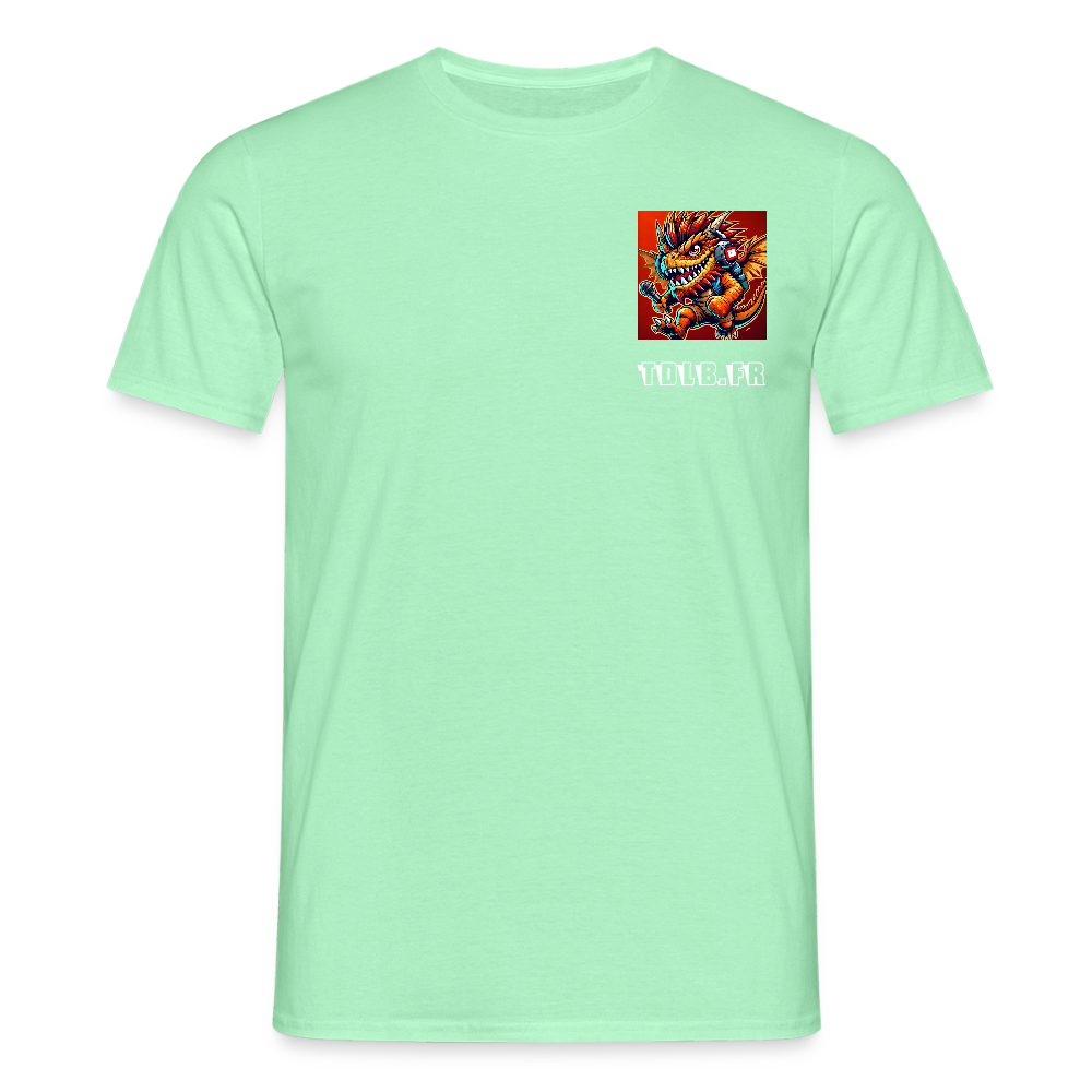 👕 T-Shirt TDLB "Chest Beast" – Logo Côté Cœur - vert menthe