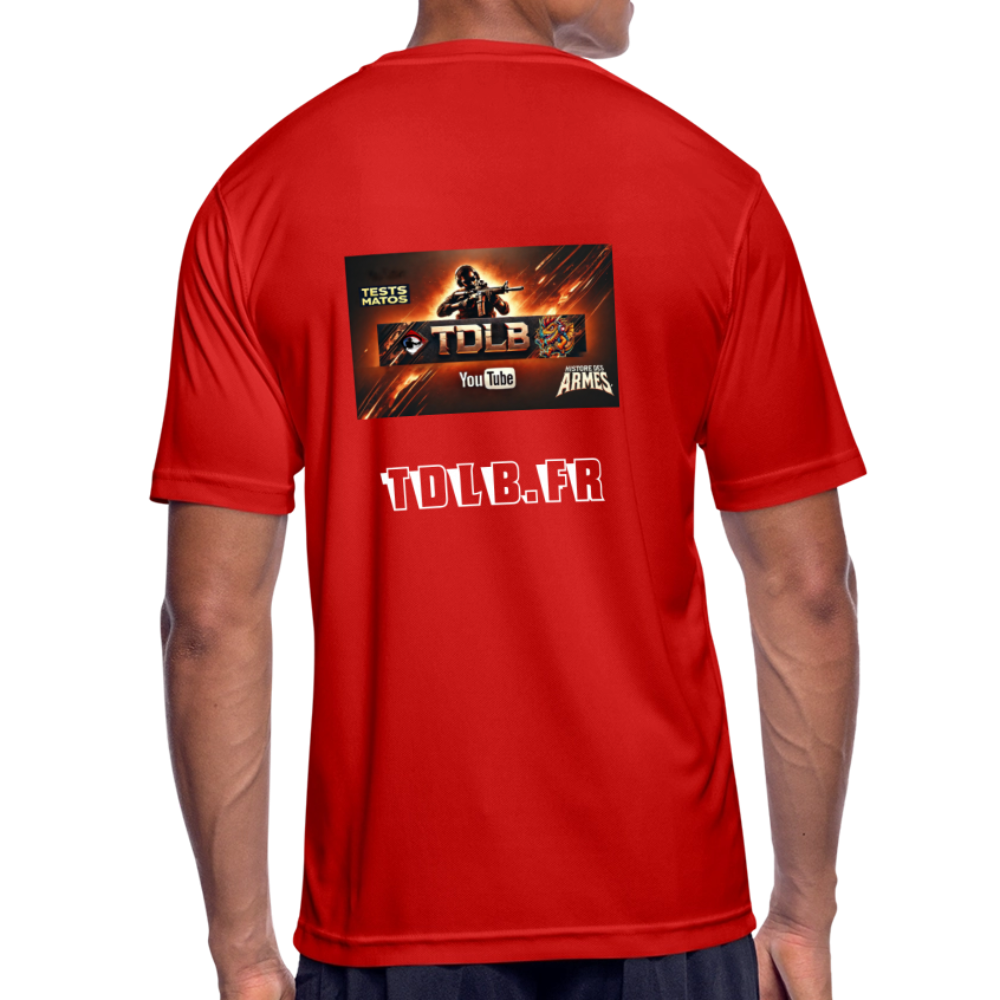 👕 T-shirt TDLB Unisexe – Performance et style au tir comme au quotidien - rouge