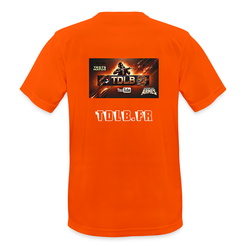 👕 T-shirt TDLB Unisexe – Performance et style au tir comme au quotidien - orange néon