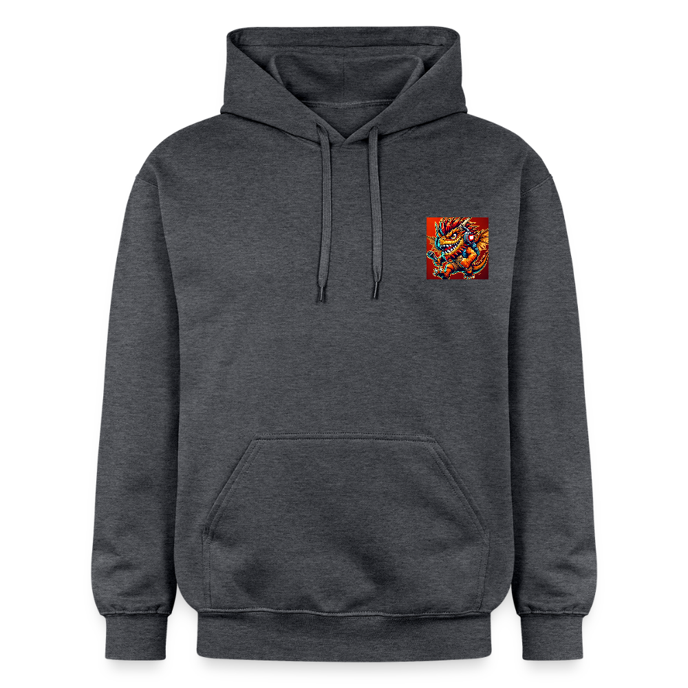 🧥 Sweat à capuche TDLB "Full Impact" – Double Impression - gris foncé chiné
