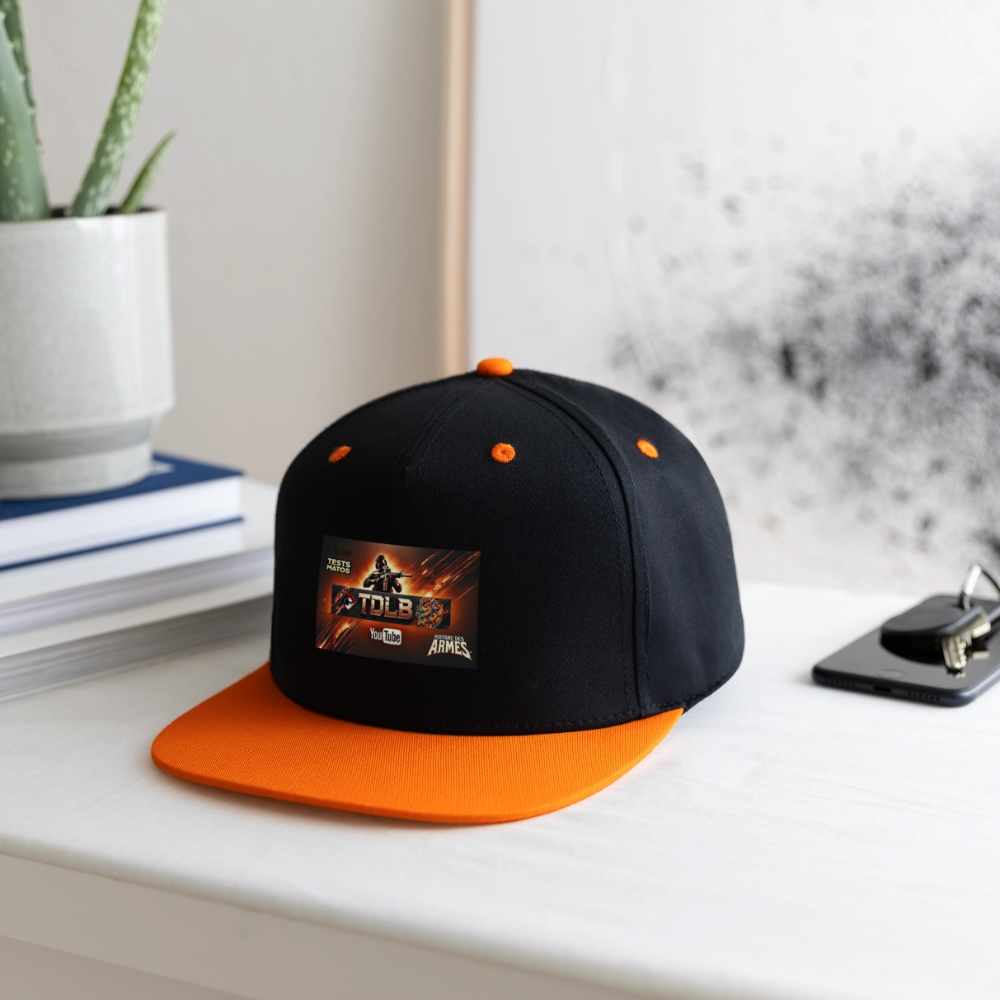🧢 Casquette TDLB "Full Banner" – Série Fan Edition - noir/orange néon