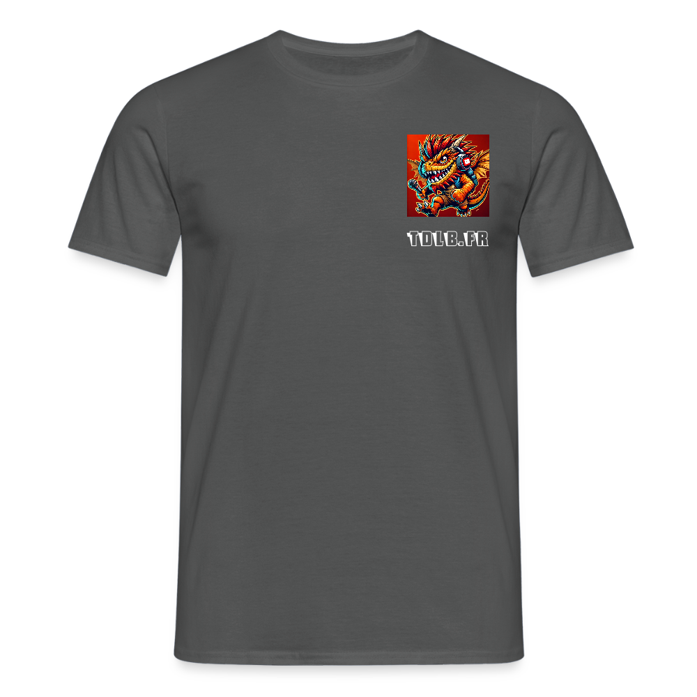 👕 T-Shirt TDLB "Chest Beast" – Logo Côté Cœur - charbon