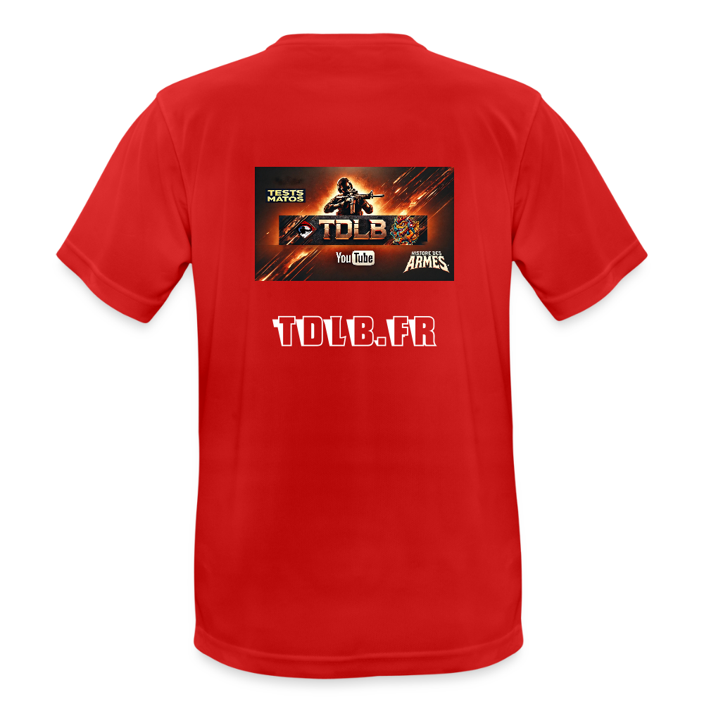 👕 T-shirt TDLB Unisexe – Performance et style au tir comme au quotidien - rouge