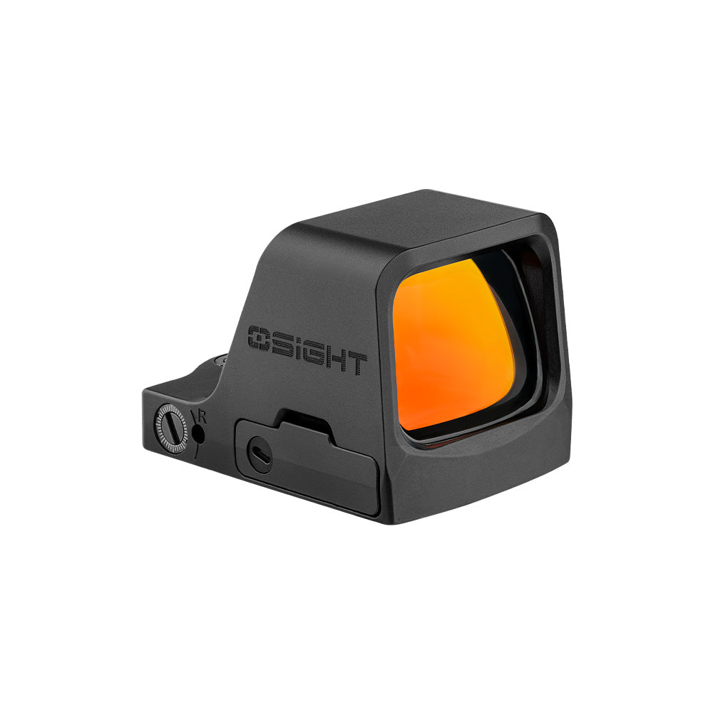Osight C | Optique à point rouge avec grande fenêtre et batterie à chargement latéral avec point 3 MOA et cercle 32 MOA