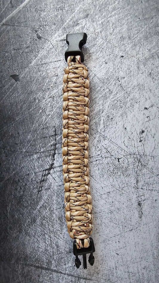 Bracelet de survie en type paracorde – Sable & désert