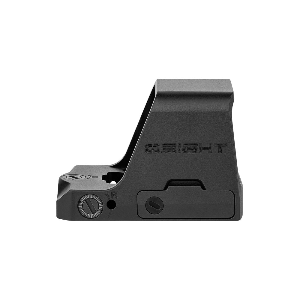 Osight C | Optique à point rouge avec grande fenêtre et batterie à chargement latéral avec point 3 MOA et cercle 32 MOA