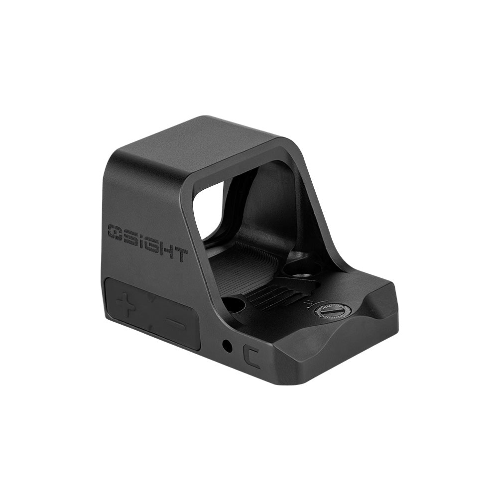 Osight C | Optique à point rouge avec grande fenêtre et batterie à chargement latéral avec point 3 MOA et cercle 32 MOA