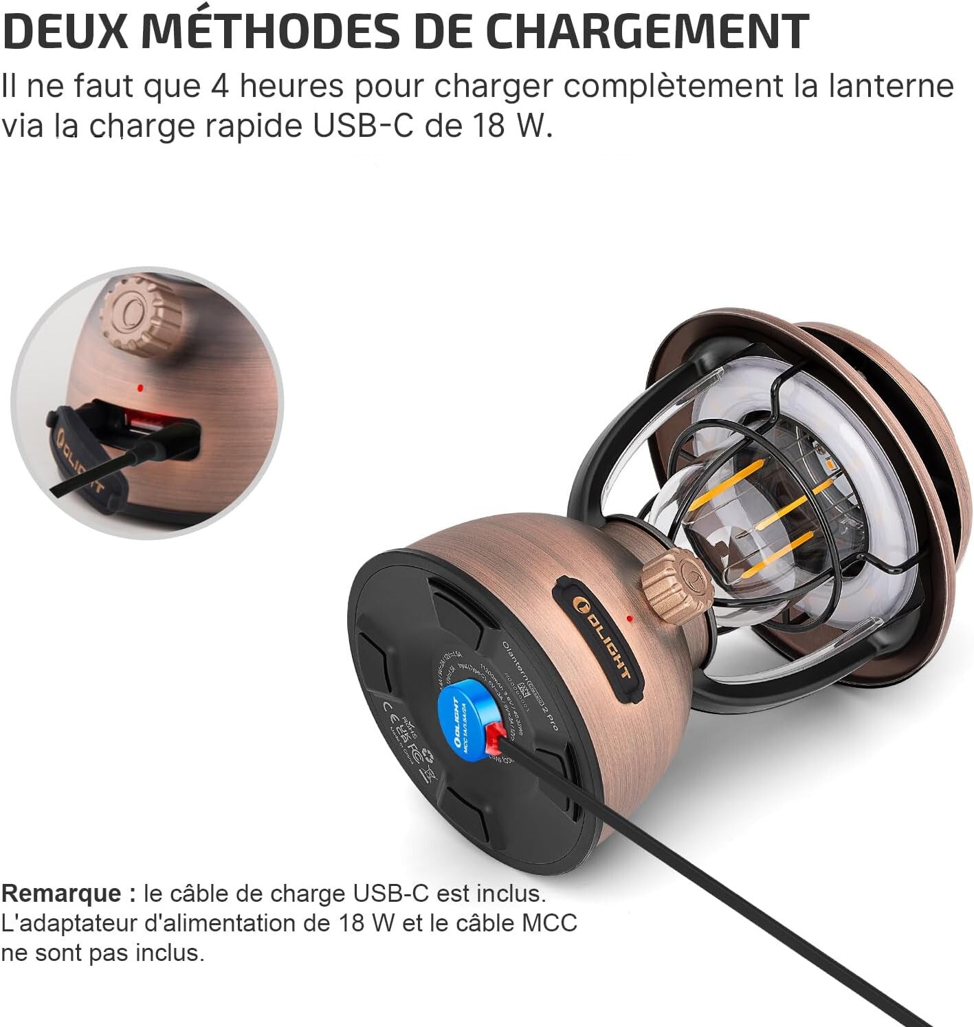 Olight Olantern Classic 2 Pro | Lanterne Classique Rechargeable pour Bivouac