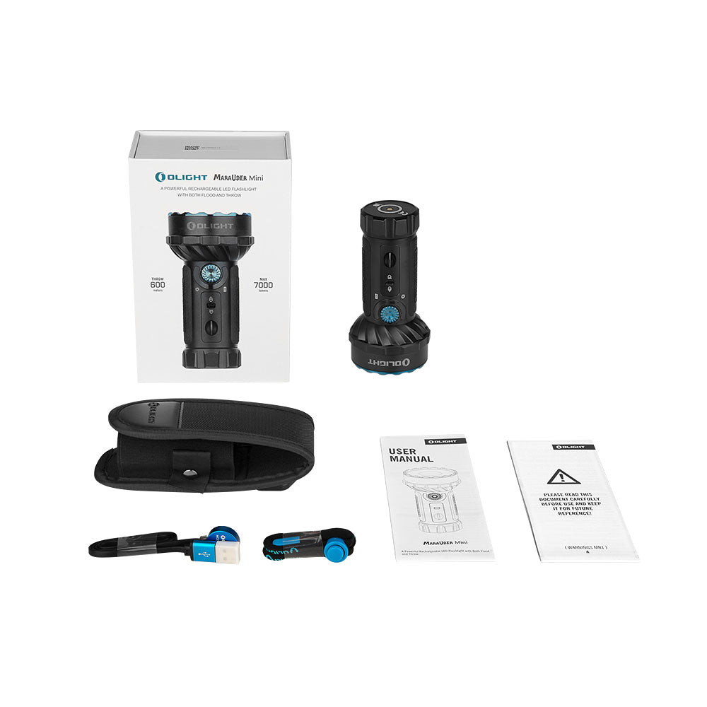 Olight Marauder Mini - Lampe Torche Puissante Rechargeable 7000 Lumens