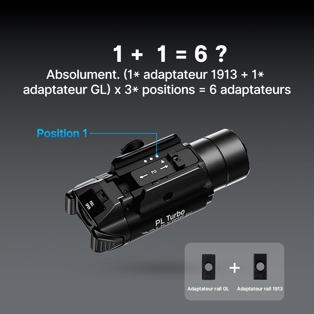 PL Turbo Valkyrie | Lampe tactique longue portée 515 mètres