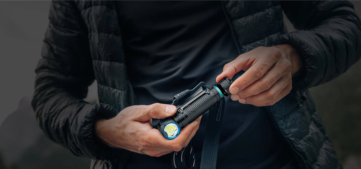 Olight Perun 3 | Lampe frontale orientable rechargeable 3000lm