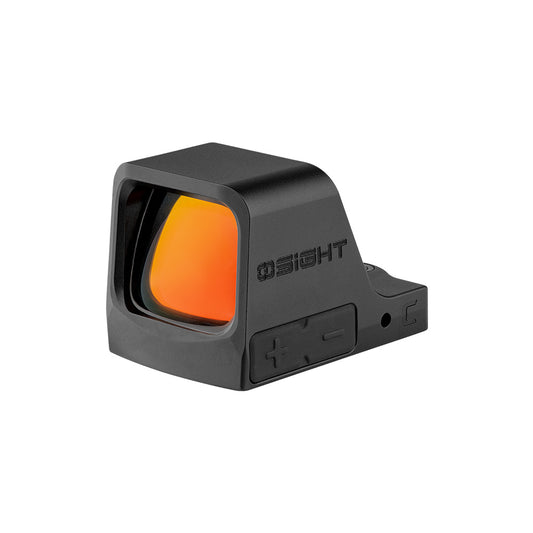 Osight C | Optique à point rouge avec grande fenêtre et batterie à chargement latéral avec point 3 MOA et cercle 32 MOA