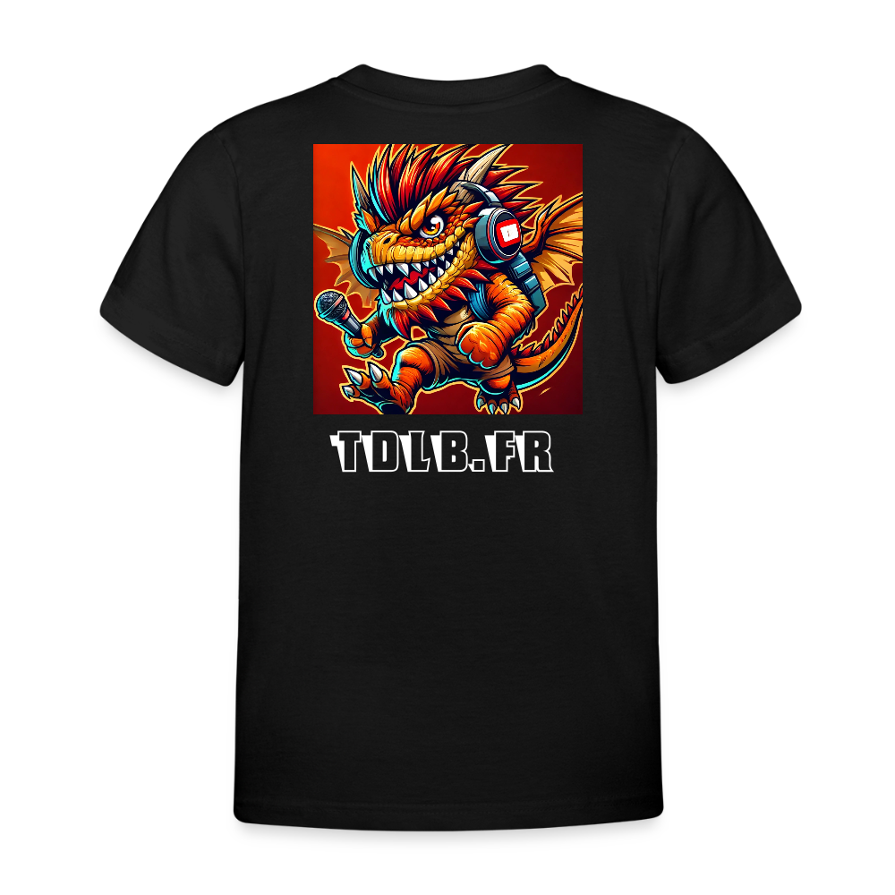 👕 T-Shirt Enfant TDLB "Mini Beast" – Logo Officiel - noir