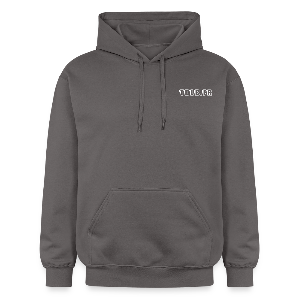 🧥 Sweat à capuche TDLB  – Double Impression - gris foncé