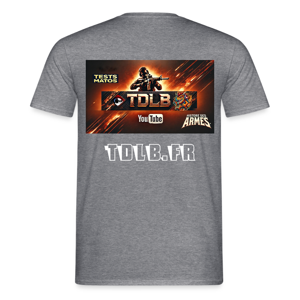 👕 T-Shirt TDLB "Full Banner" – Édition Unisexe Officielle - graphite chiné