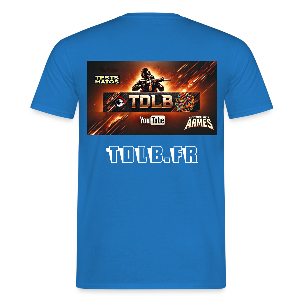 👕 T-Shirt TDLB "Full Banner" – Édition Unisexe Officielle - bleu royal