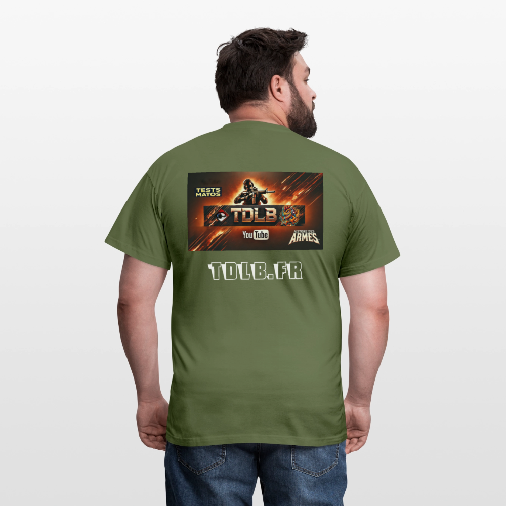 👕 T-Shirt TDLB "Full Banner" – Édition Unisexe Officielle - vert militaire