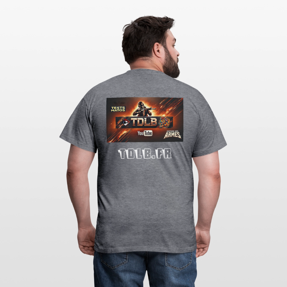👕 T-Shirt TDLB "Full Banner" – Édition Unisexe Officielle - graphite chiné