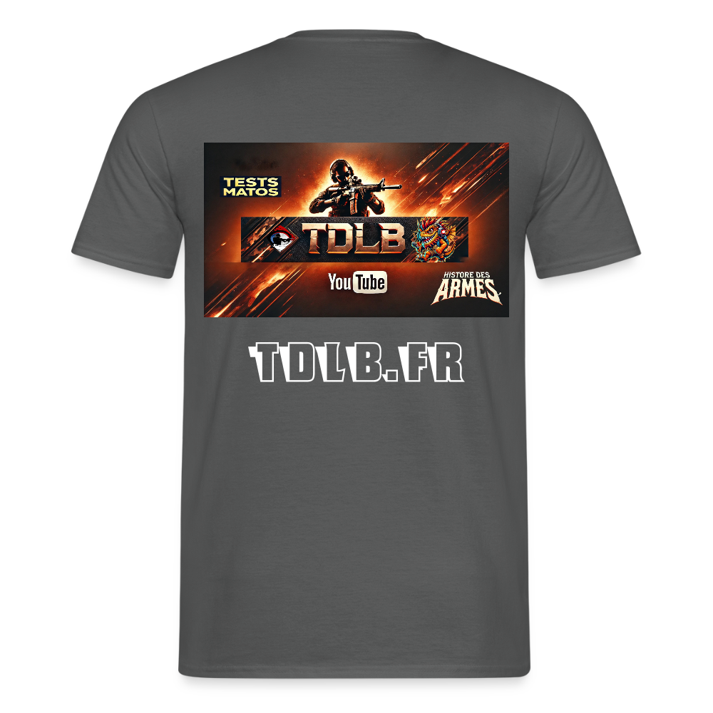 👕 T-Shirt TDLB "Full Banner" – Édition Unisexe Officielle - charbon