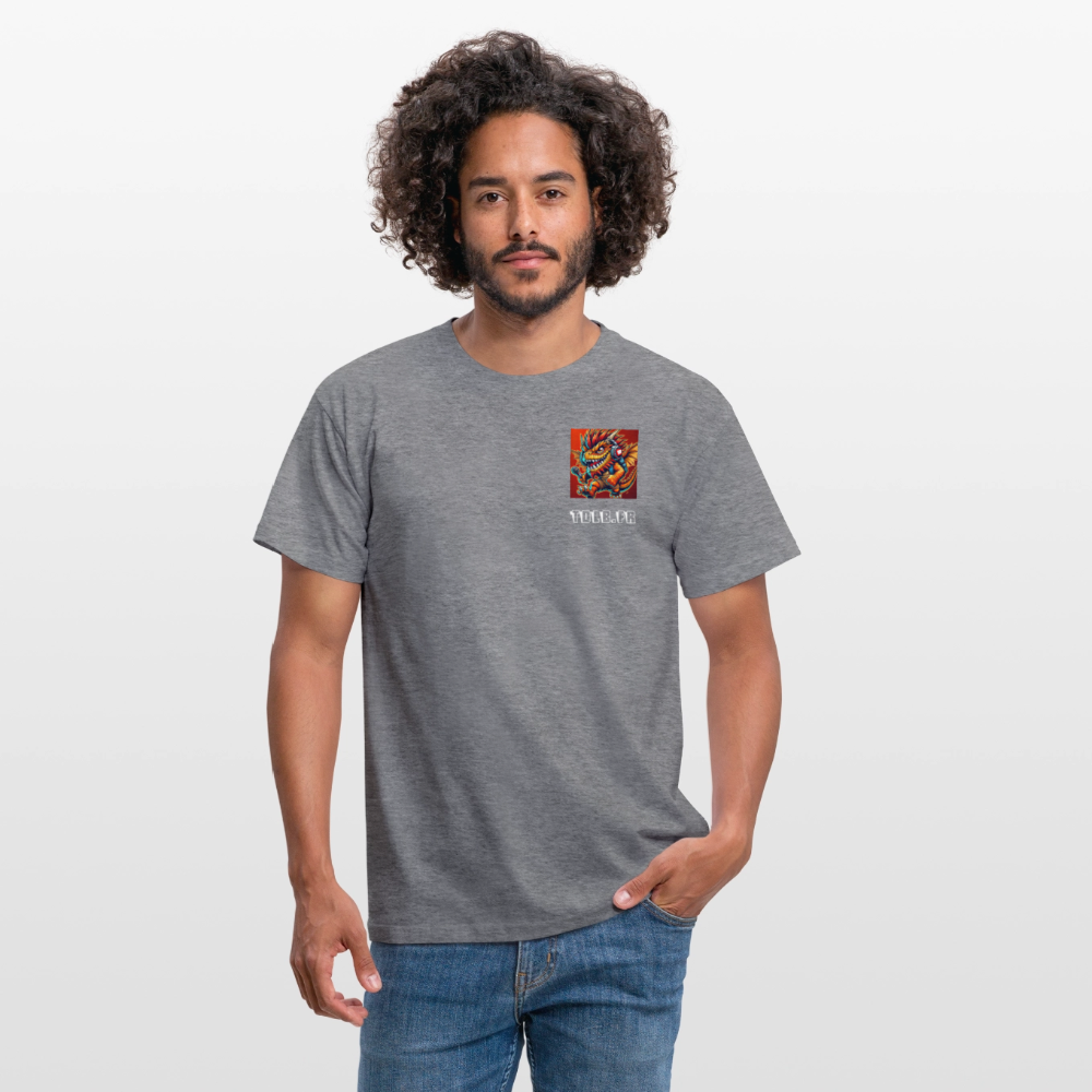 👕 T-Shirt TDLB "Chest Beast" – Logo Côté Cœur - graphite chiné