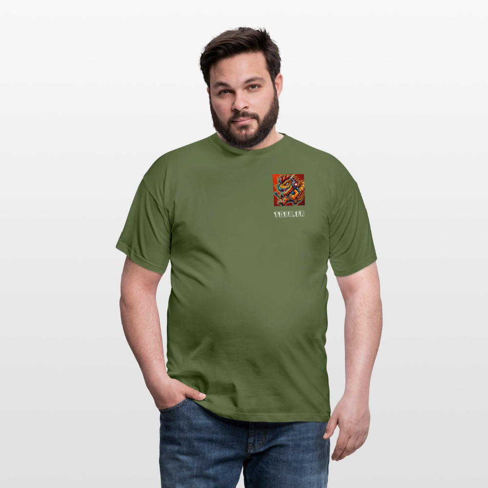 👕 T-Shirt TDLB "Chest Beast" – Logo Côté Cœur - vert militaire