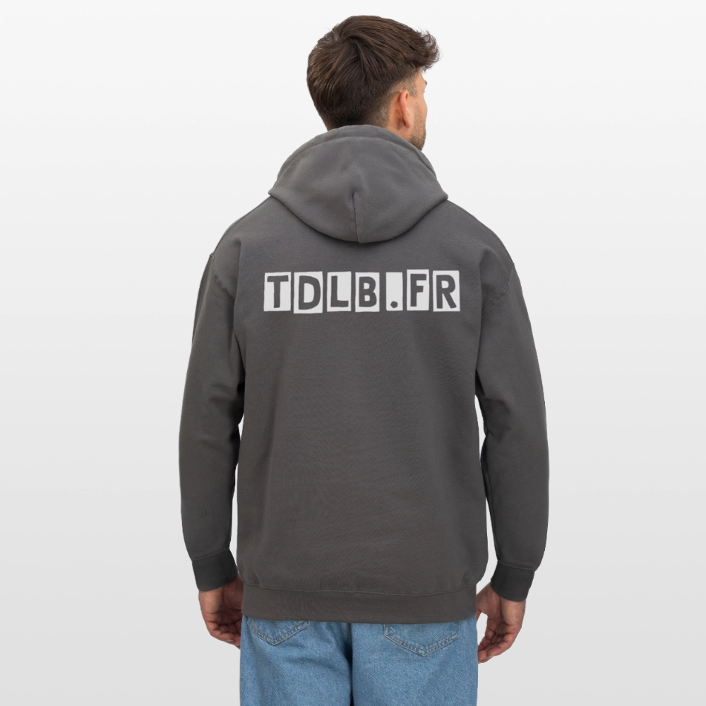 🧥 Sweat à capuche TDLB  – Double Impression - gris foncé