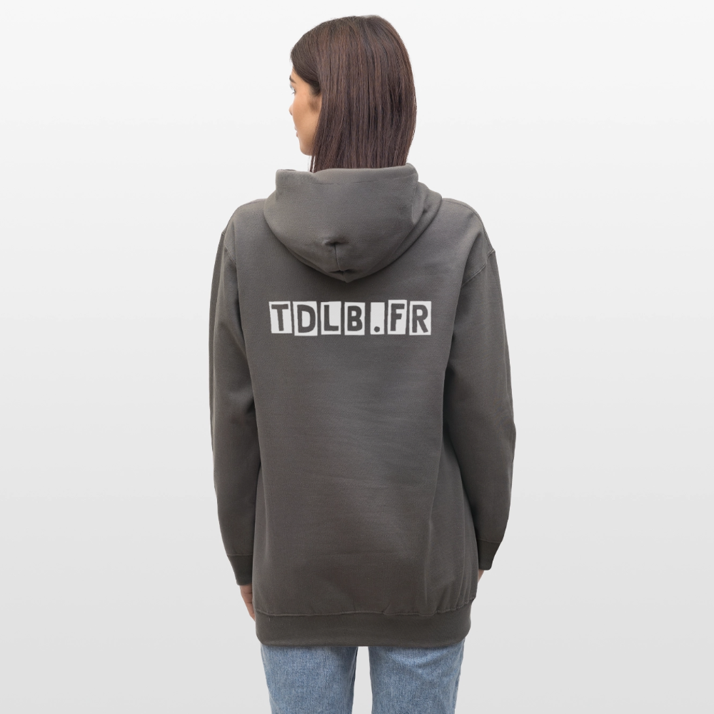 🧥 Sweat à capuche TDLB  – Double Impression - gris foncé