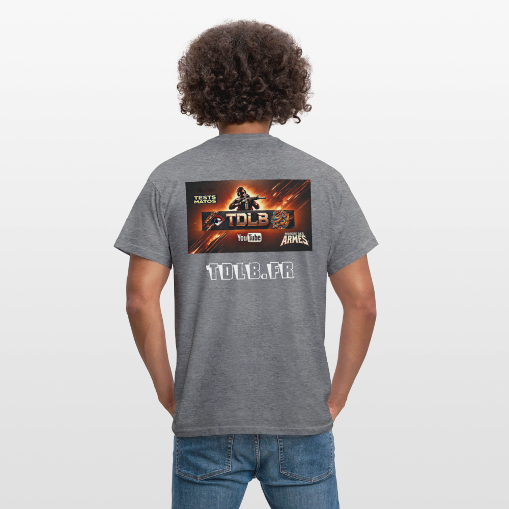 👕 T-Shirt TDLB "Full Banner" – Édition Unisexe Officielle - graphite chiné