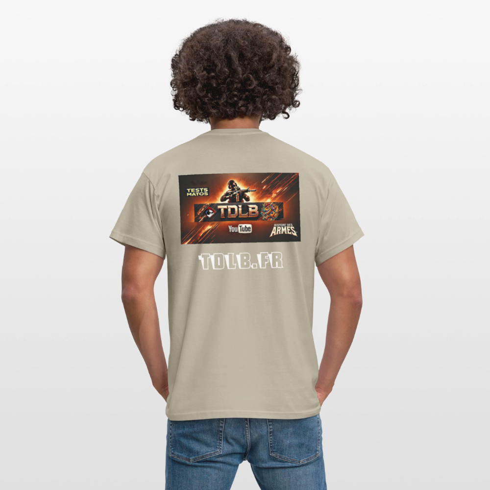 👕 T-Shirt TDLB "Full Banner" – Édition Unisexe Officielle - beige sable