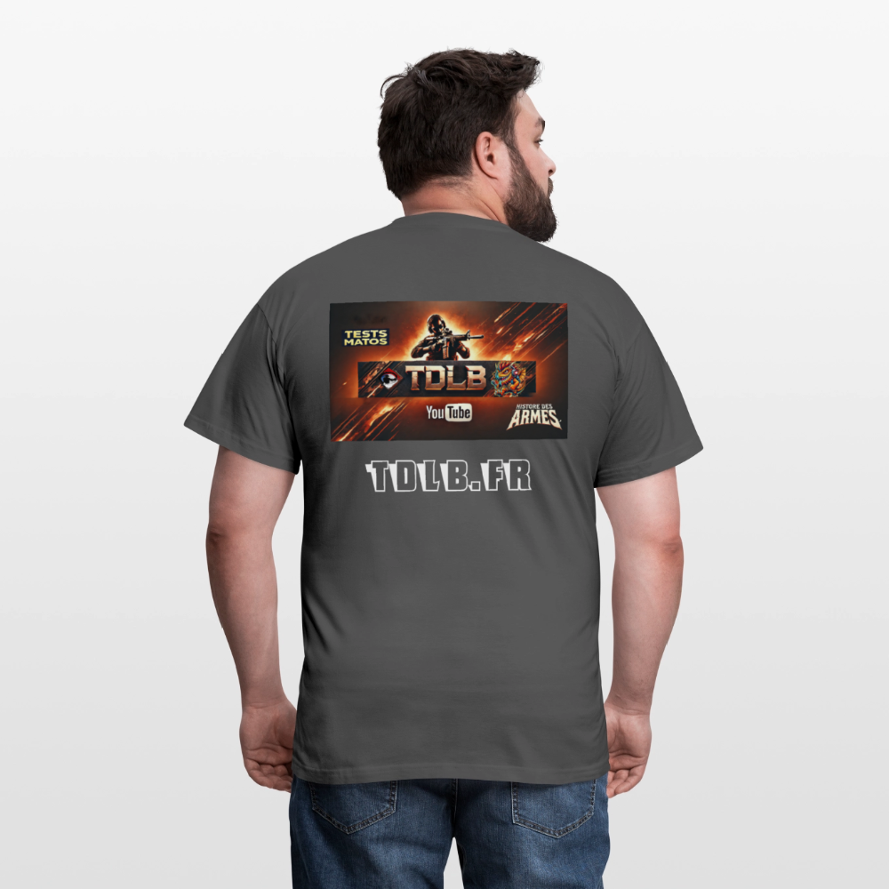👕 T-Shirt TDLB "Full Banner" – Édition Unisexe Officielle - charbon