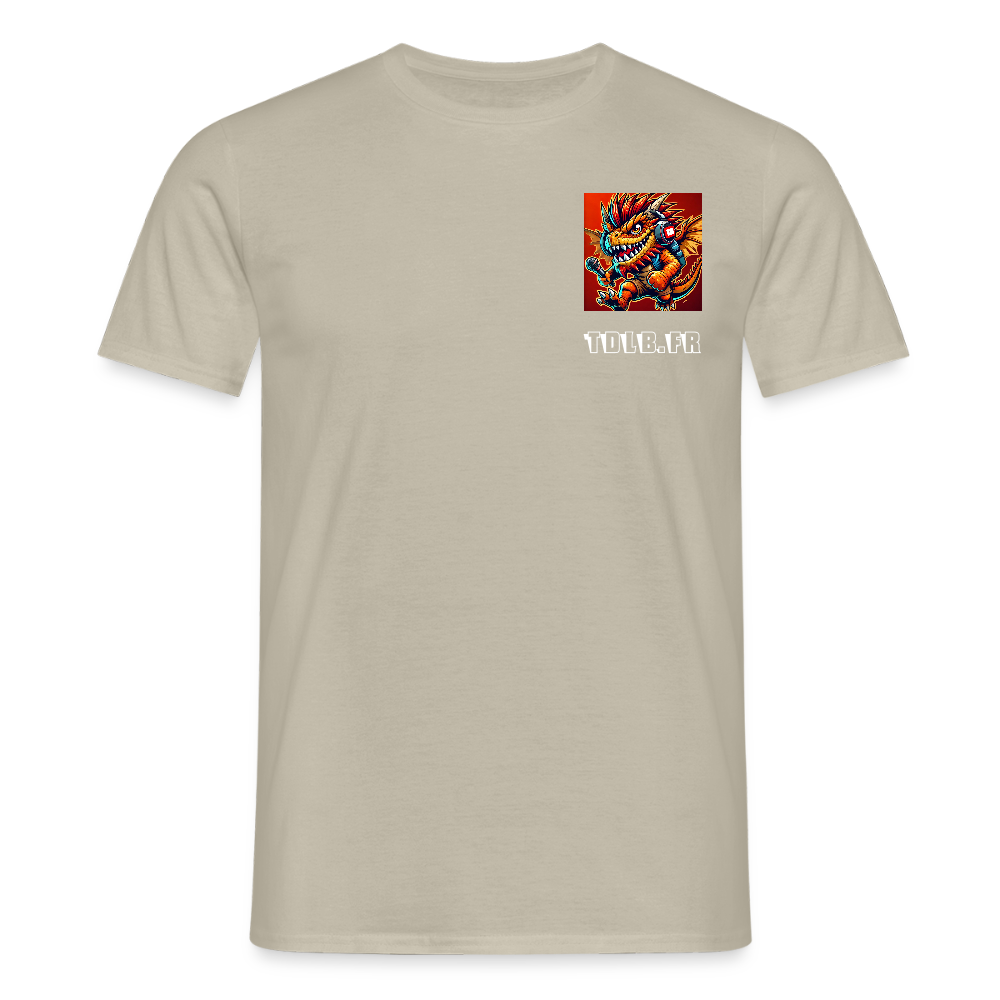 👕 T-Shirt TDLB "Chest Beast" – Logo Côté Cœur - beige sable