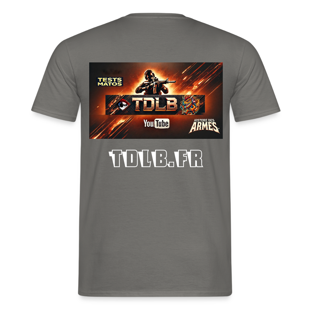 👕 T-Shirt TDLB "Full Banner" – Édition Unisexe Officielle - gris graphite