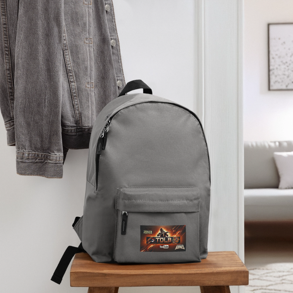 🎒 Sac à dos TDLB "Firestrike" – Édition Spéciale YouTube - gris éléphant