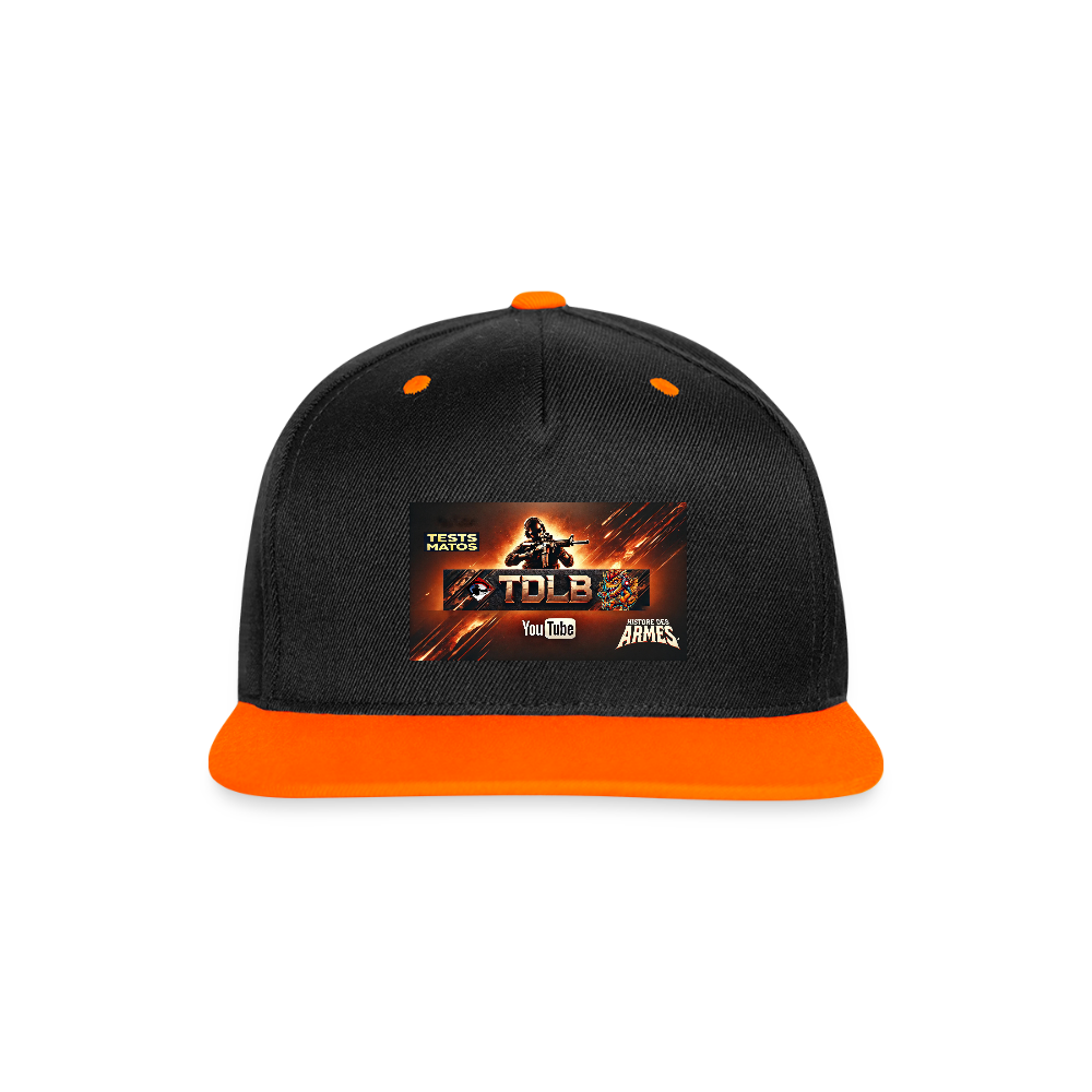 🧢 Casquette TDLB "Full Banner" – Série Fan Edition - noir/orange néon