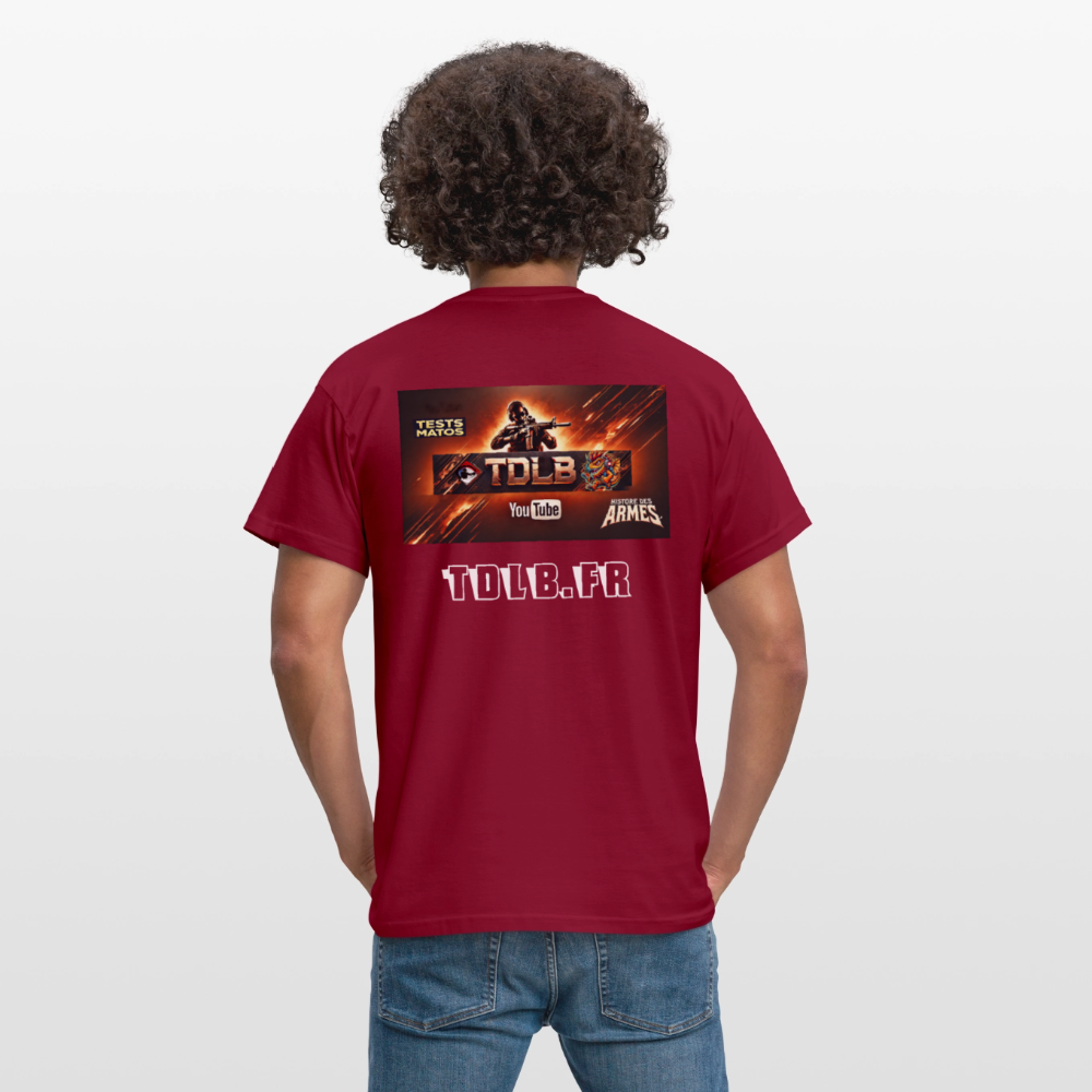 👕 T-Shirt TDLB "Full Banner" – Édition Unisexe Officielle - rouge brique