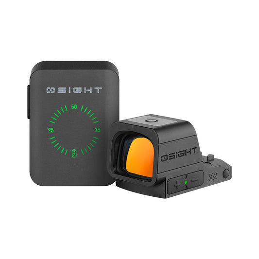 Osight XR Optique Fermé Empreinte RMR & Multi-Réticules Point de 2/6 MOA & Cercle de 32 MOA
