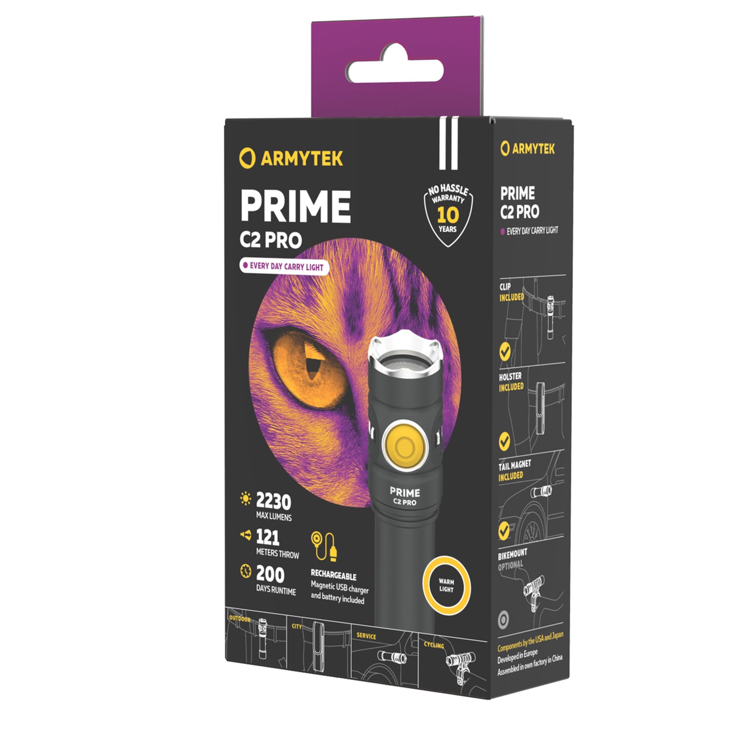 Prime C2 PRO V4 Magnet USB – 2400/2230 Lumens White