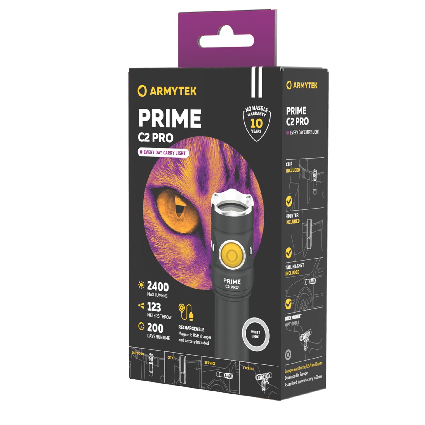 Prime C2 PRO V4 Magnet USB – 2400/2230 Lumens White