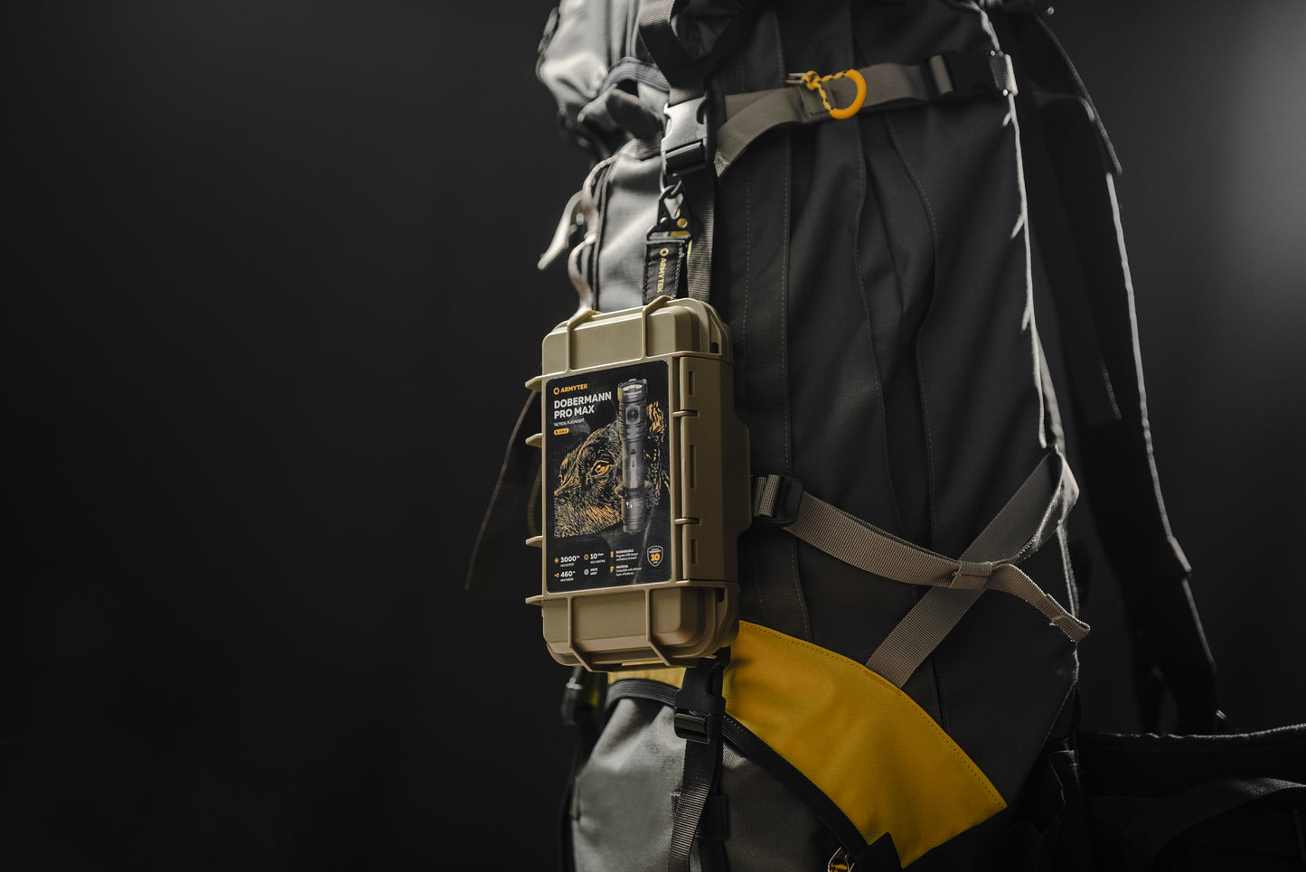 Lampe torche Armytek Dobermann Pro Max 3000 Lumens - Batterie 21700 Li-Ion 5000mAh