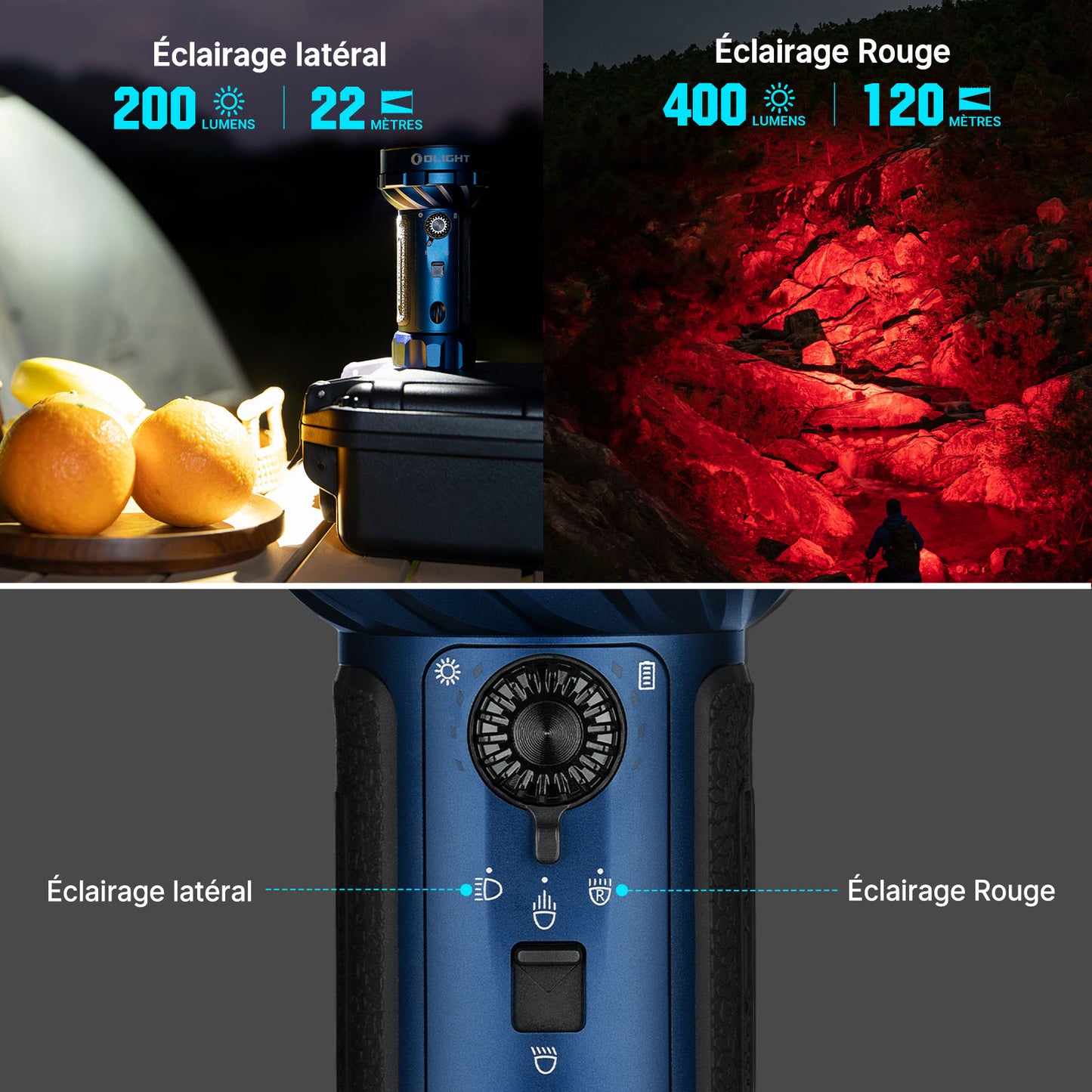 Olight Marauder Mini 2 - Lampe Torche Puissante Rechargeable 10000 Lumens